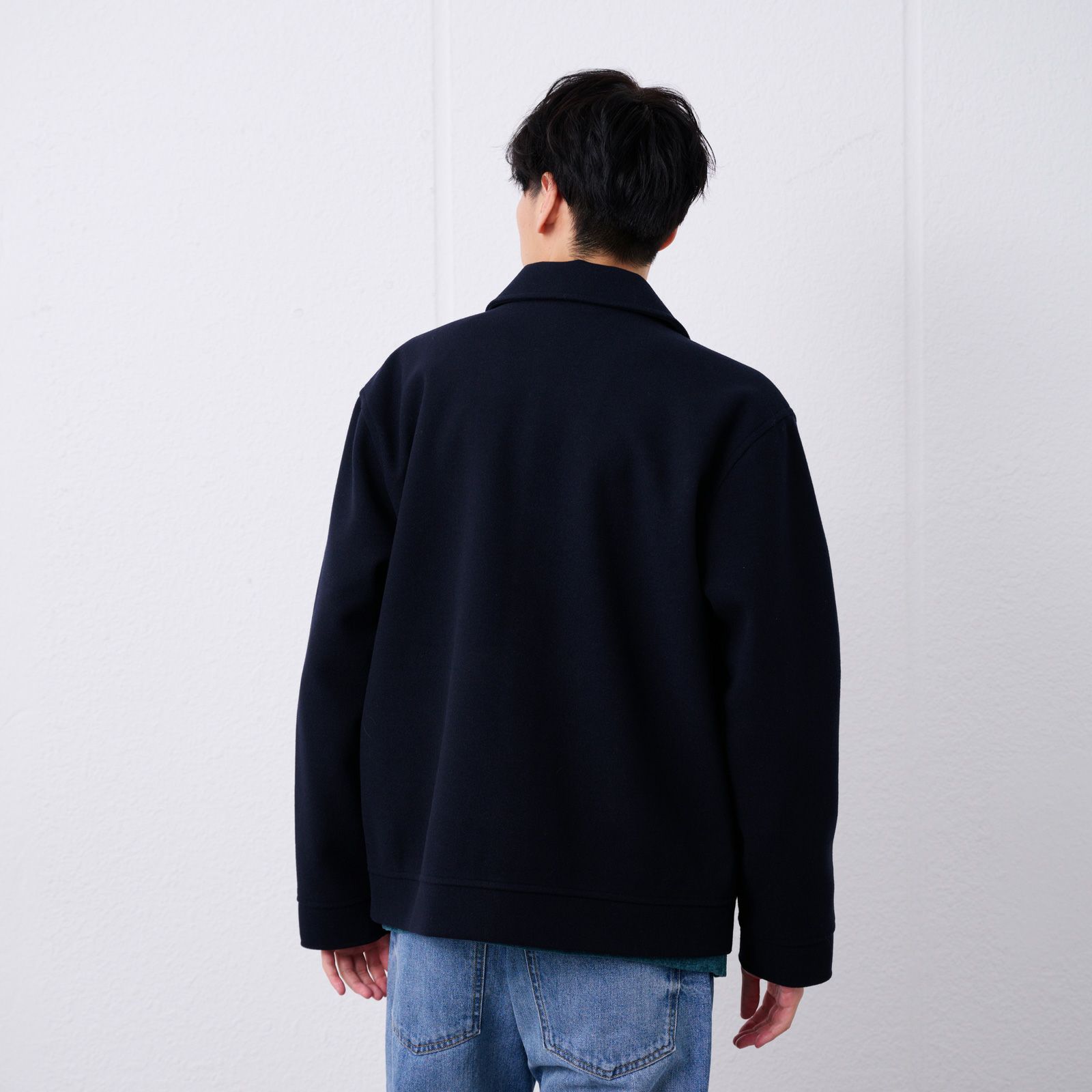 ウールライク　ショートブルゾン