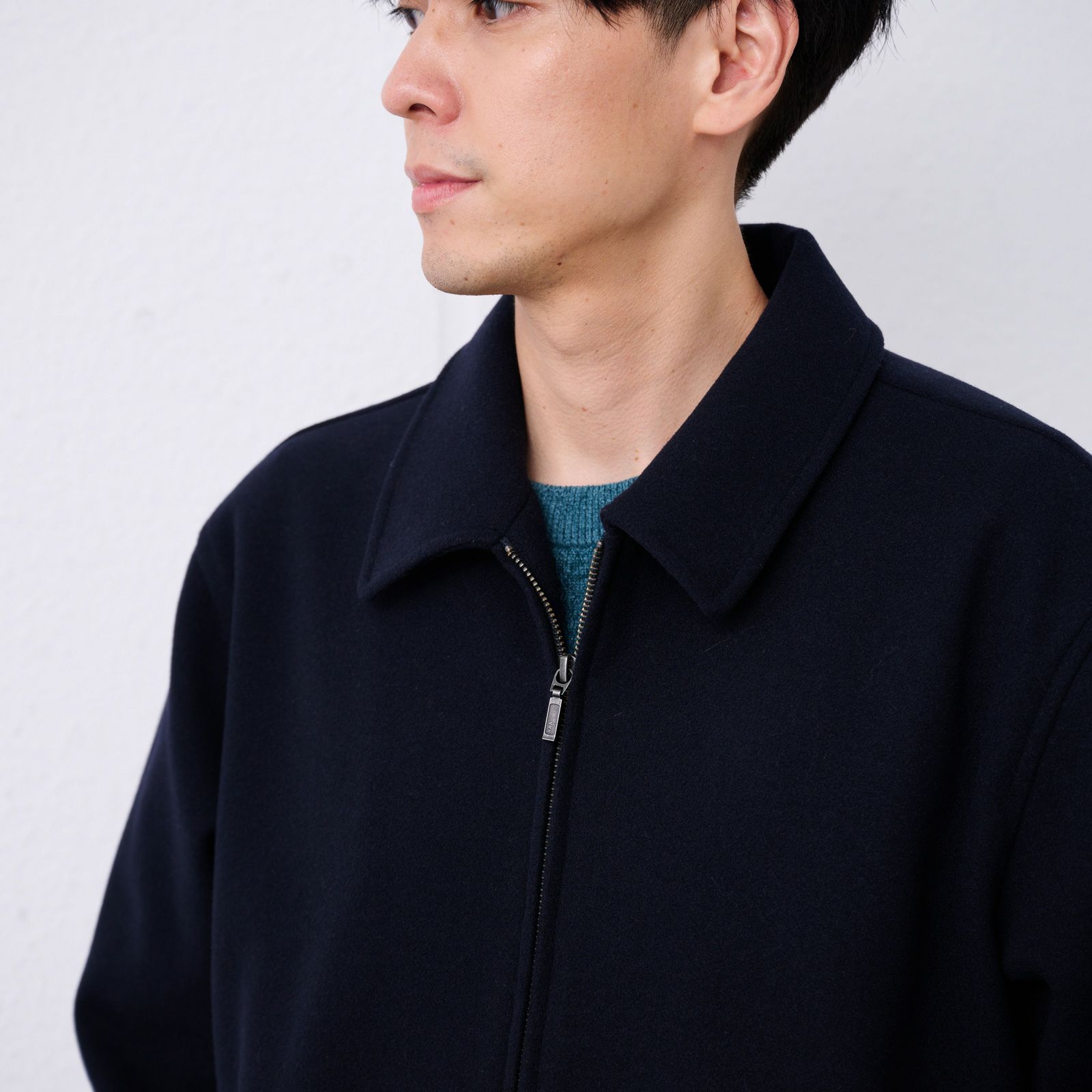 ウールライク　ショートブルゾン