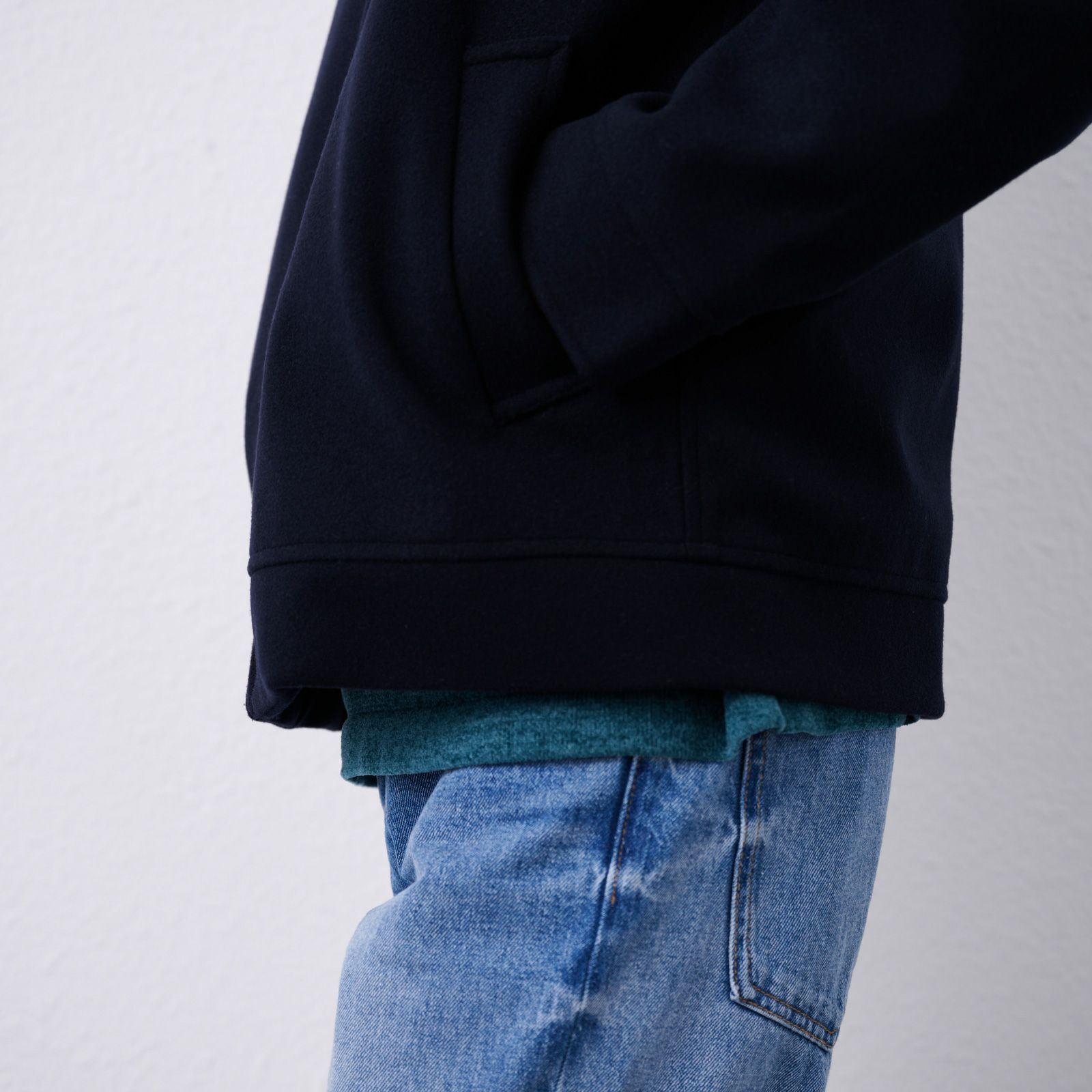 ウールライク　ショートブルゾン