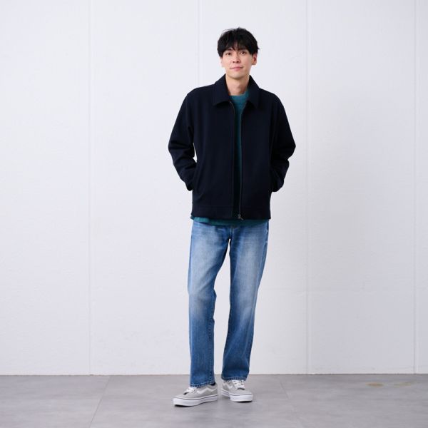 ウールライク　ショートブルゾン