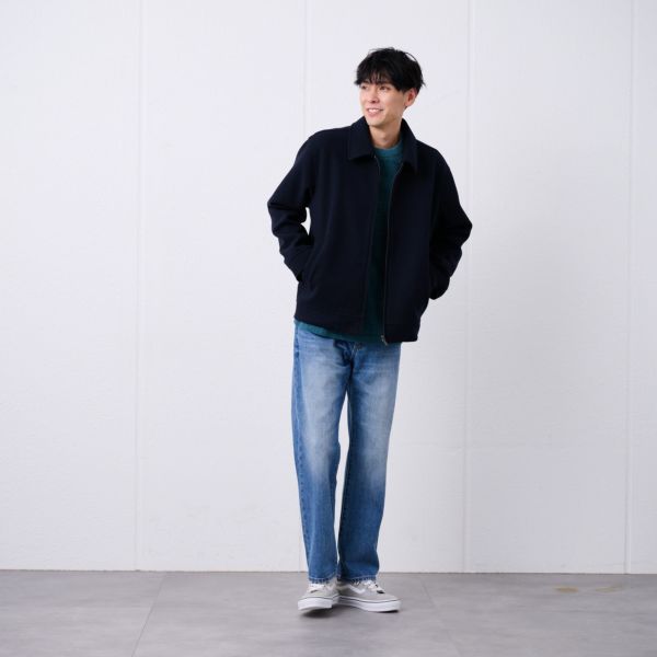 ウールライク　ショートブルゾン