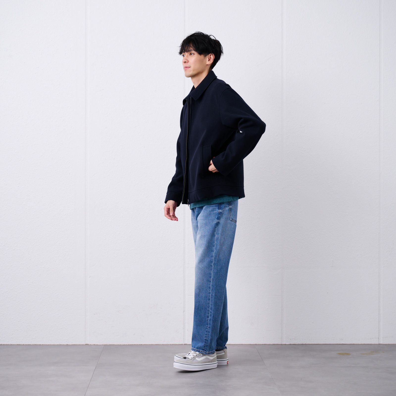 ウールライク　ショートブルゾン