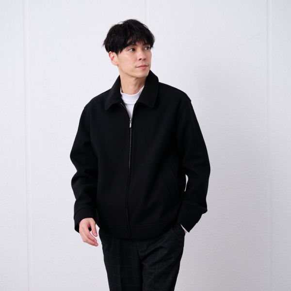 ウールライク　ショートブルゾン