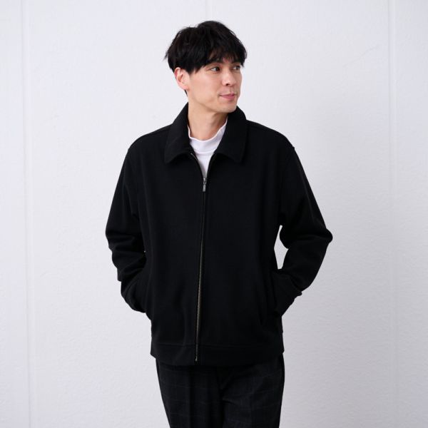 ウールライク　ショートブルゾン