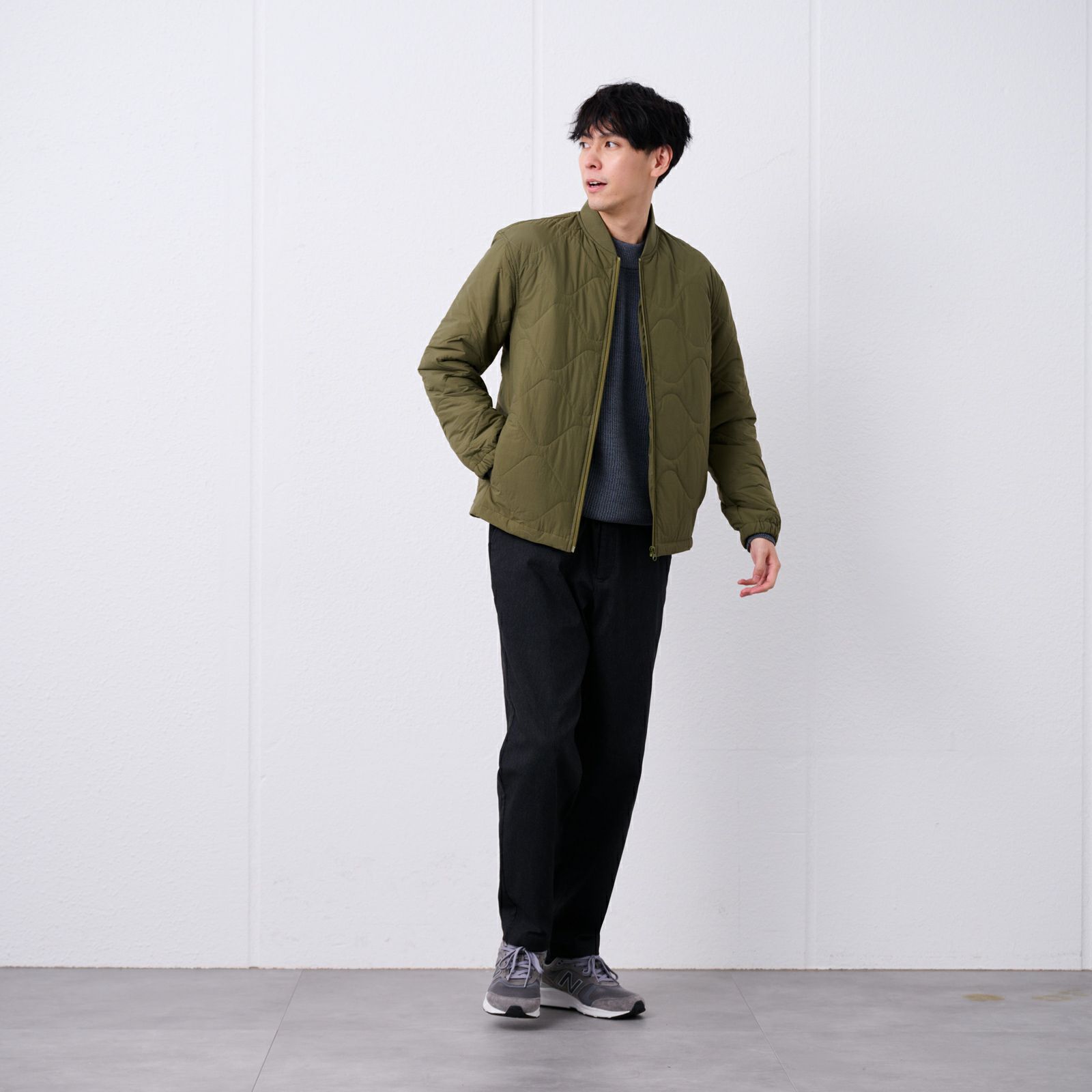 中わたキルトブルゾン