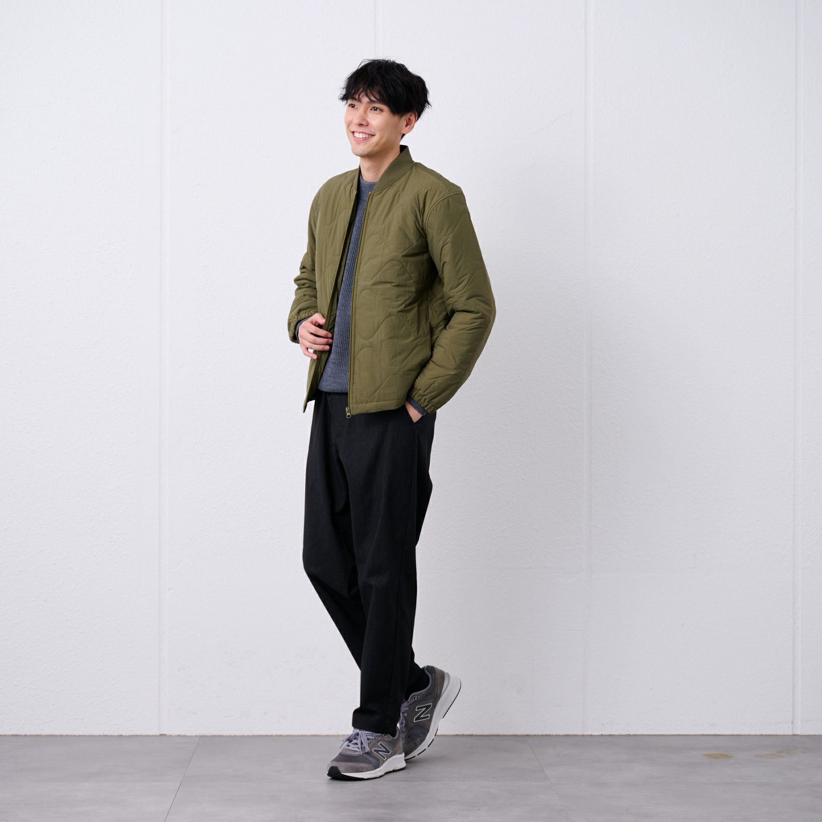 中わたキルトブルゾン