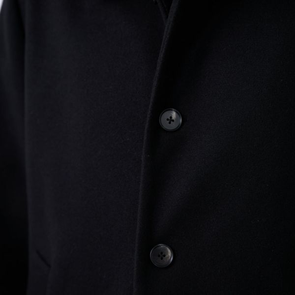 ウールライク　ショートステンカラーコート