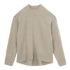 洗える・保温　シフォンタッチ　モックネックプルオーバー