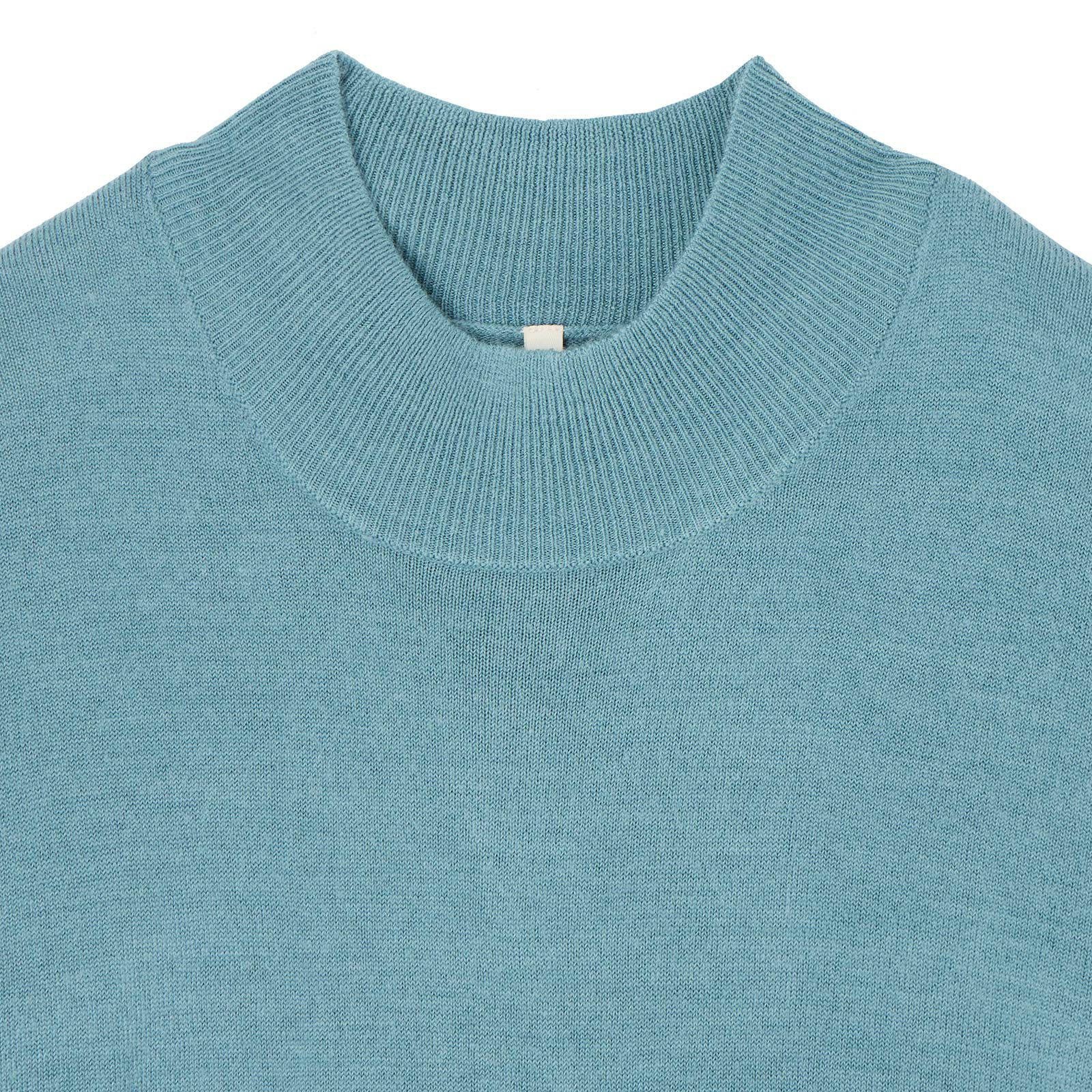 洗える・保温　シフォンタッチ　モックネックプルオーバー