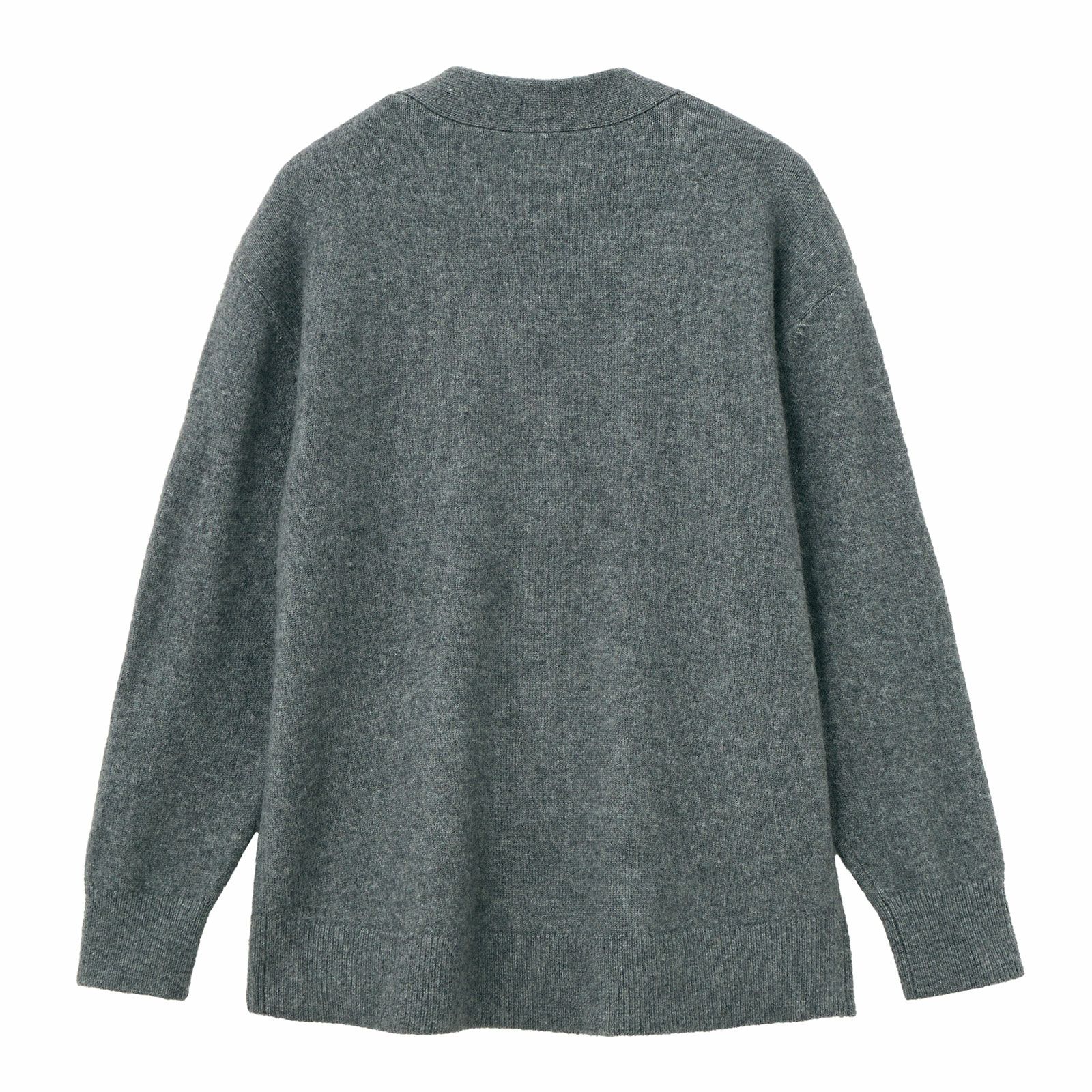 洗える　エコベジヤーン　Vネックカーディガン