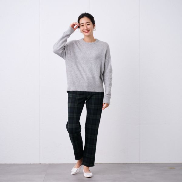 洗える　エコベジヤーン　クルーネックプルオーバー