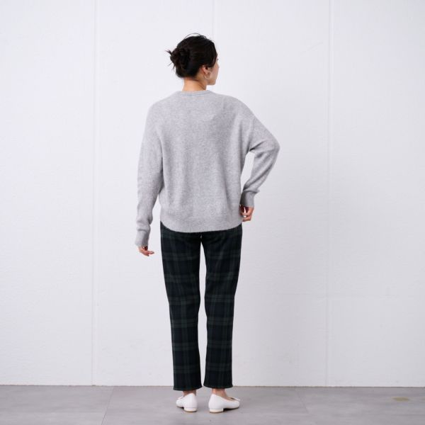 洗える　エコベジヤーン　クルーネックプルオーバー