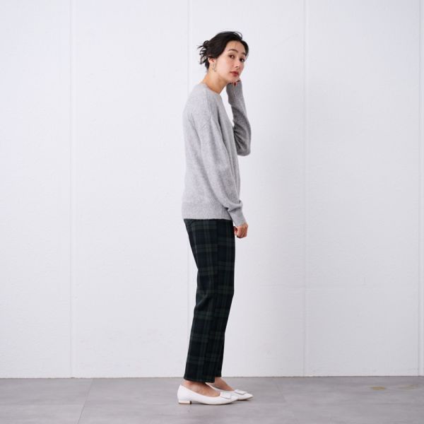 洗える　エコベジヤーン　クルーネックプルオーバー