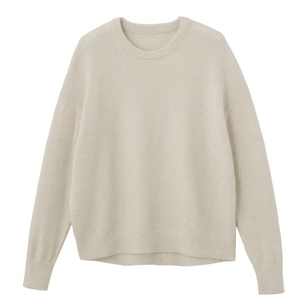 洗える　エコベジヤーン　クルーネックプルオーバー