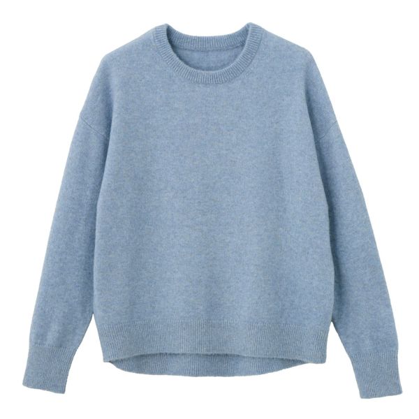 洗える　エコベジヤーン　クルーネックプルオーバー