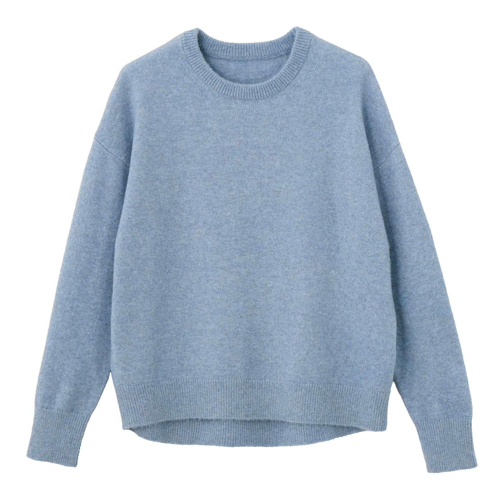 洗える　エコベジヤーン　クルーネックプルオーバー