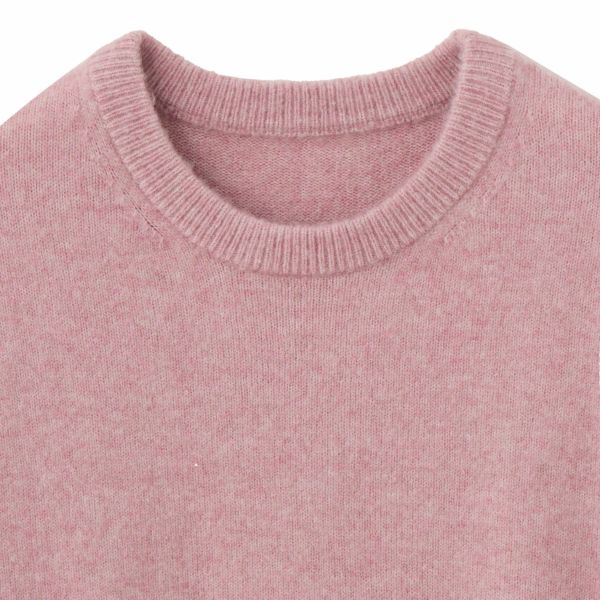 洗える　エコベジヤーン　クルーネックプルオーバー