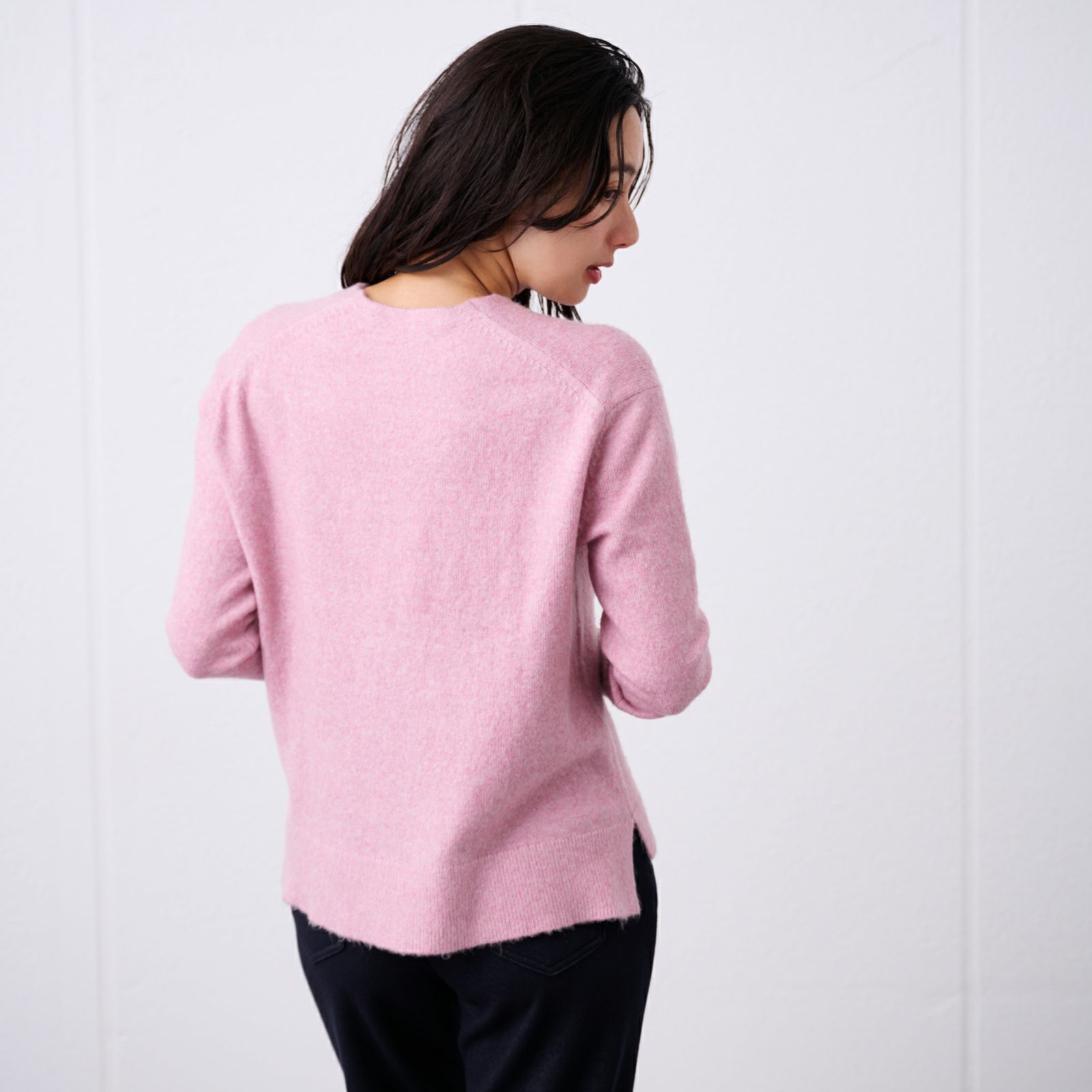 洗える　エコべジヤーン　Ｖネックプルオーバー