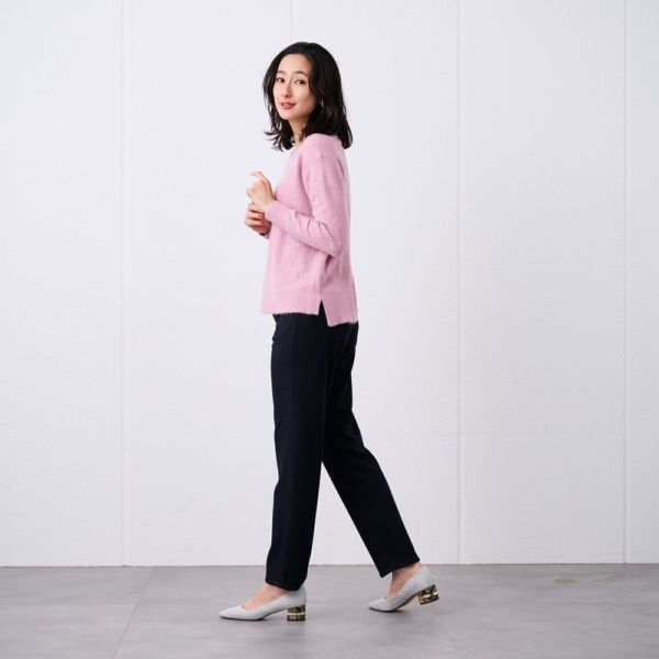 洗える　エコべジヤーン　Ｖネックプルオーバー