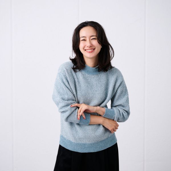 洗える　モールジャカードモックネックプルオーバー