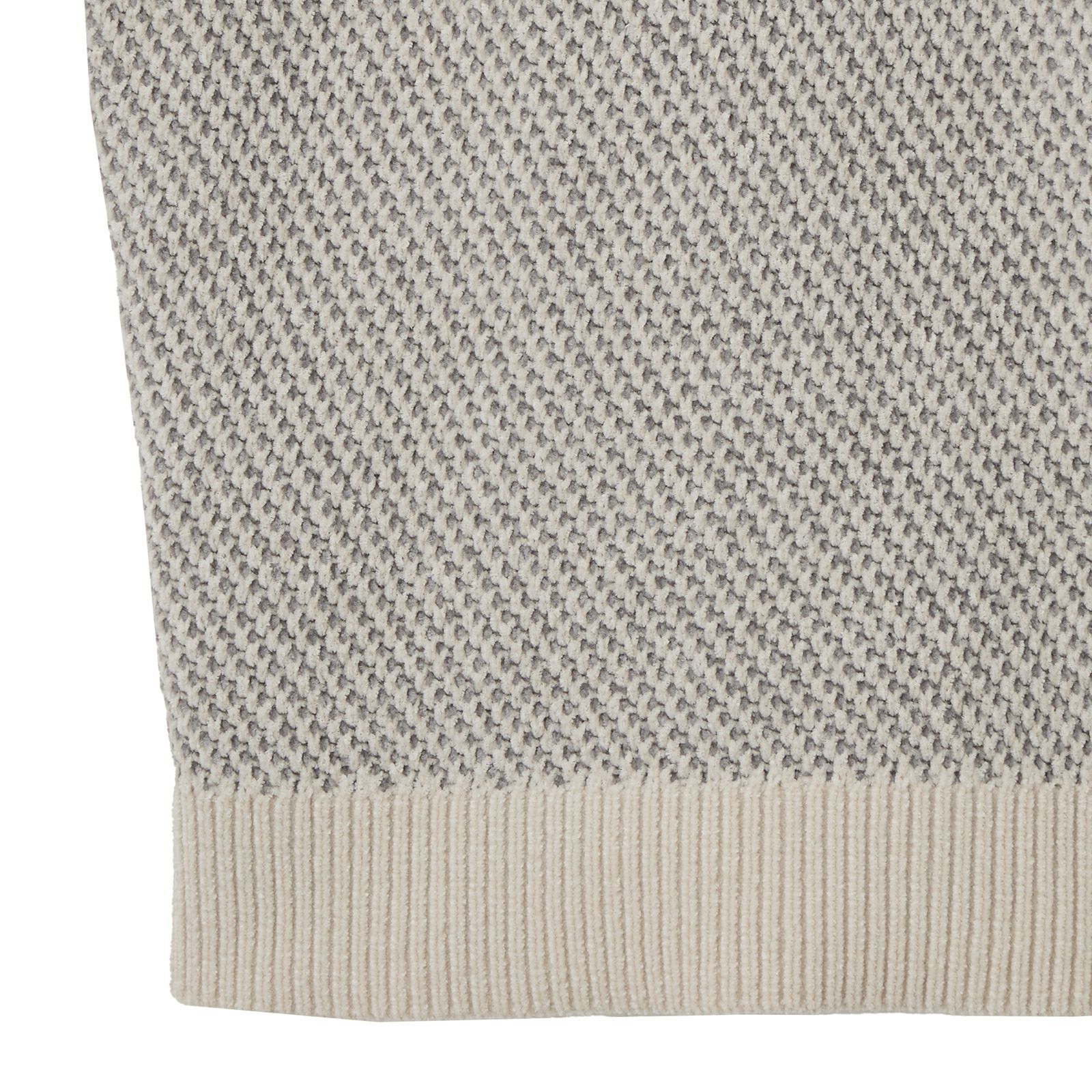 洗える　モールジャカードモックネックプルオーバー