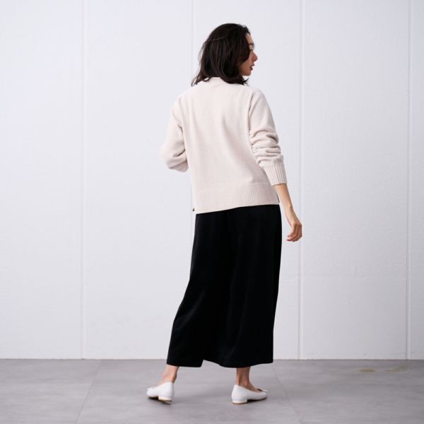 洗える　モールクルーネックプルオーバー