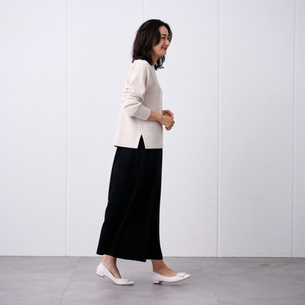 洗える　モールクルーネックプルオーバー