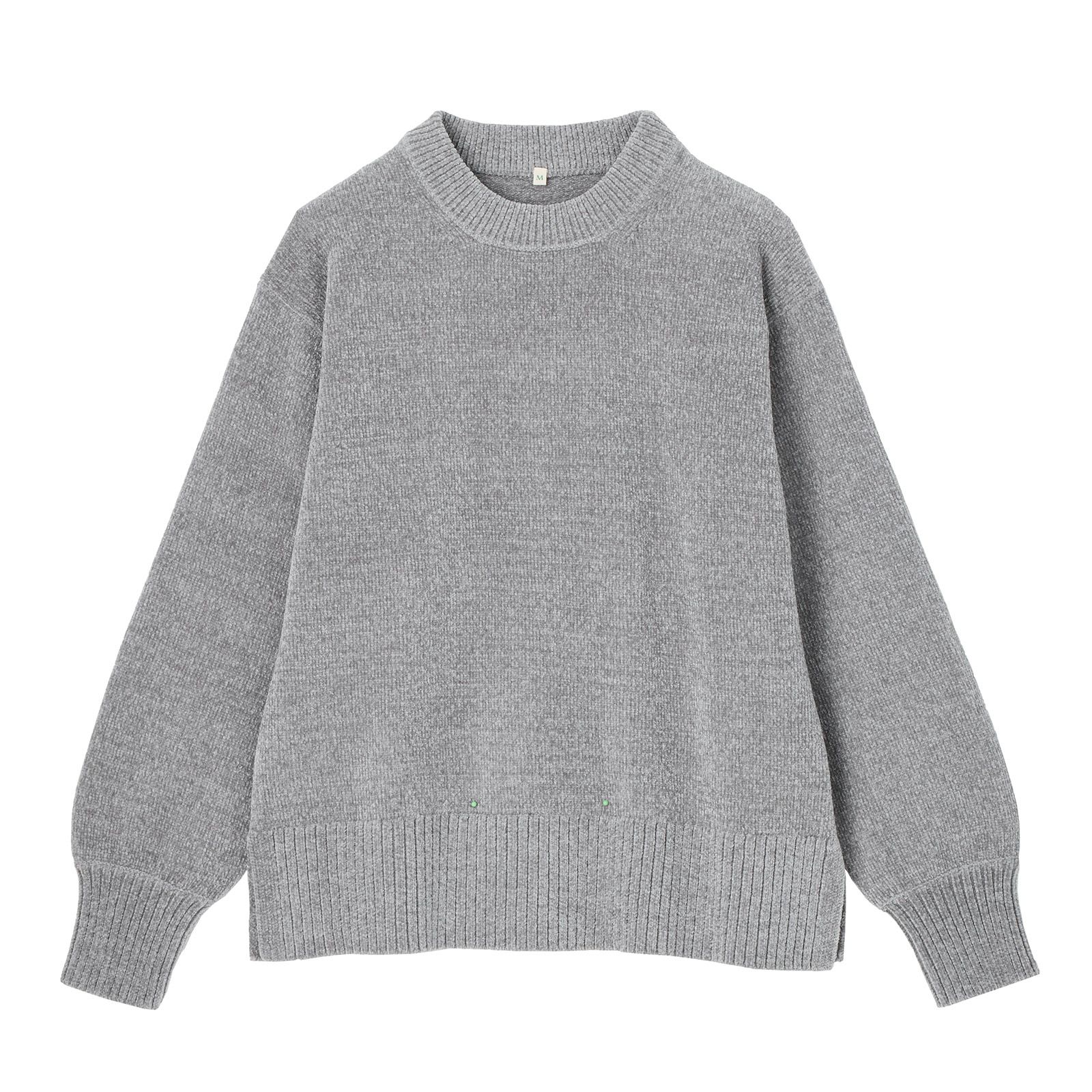 洗える　モールクルーネックプルオーバー