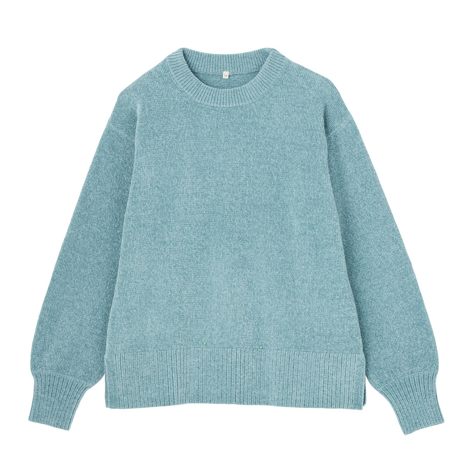 洗える　モールクルーネックプルオーバー