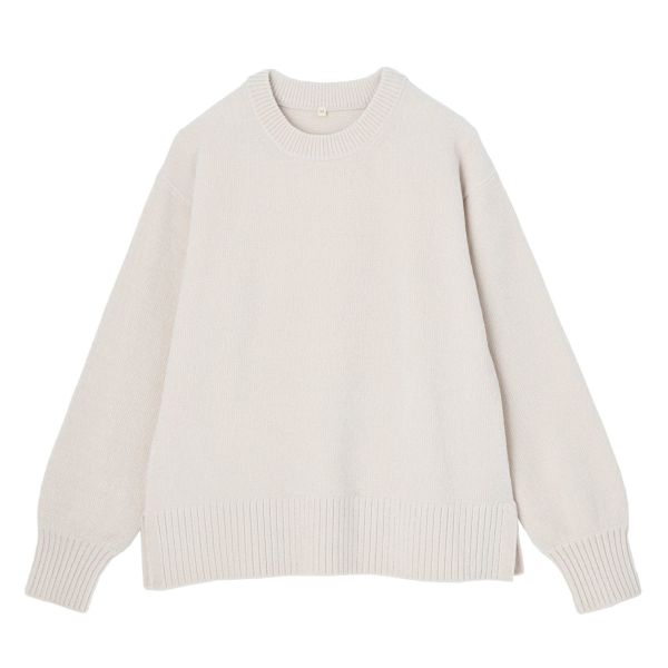 洗える　モールクルーネックプルオーバー