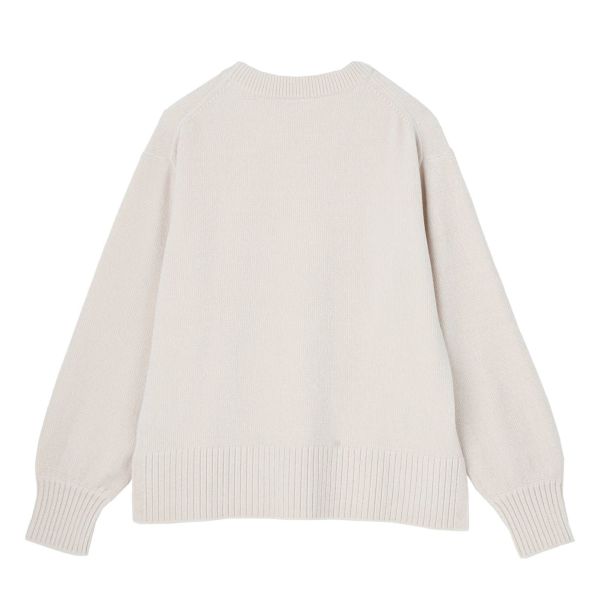 洗える　モールクルーネックプルオーバー