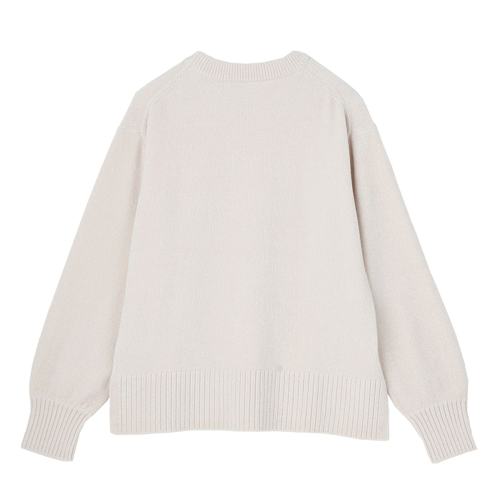 洗える　モールクルーネックプルオーバー