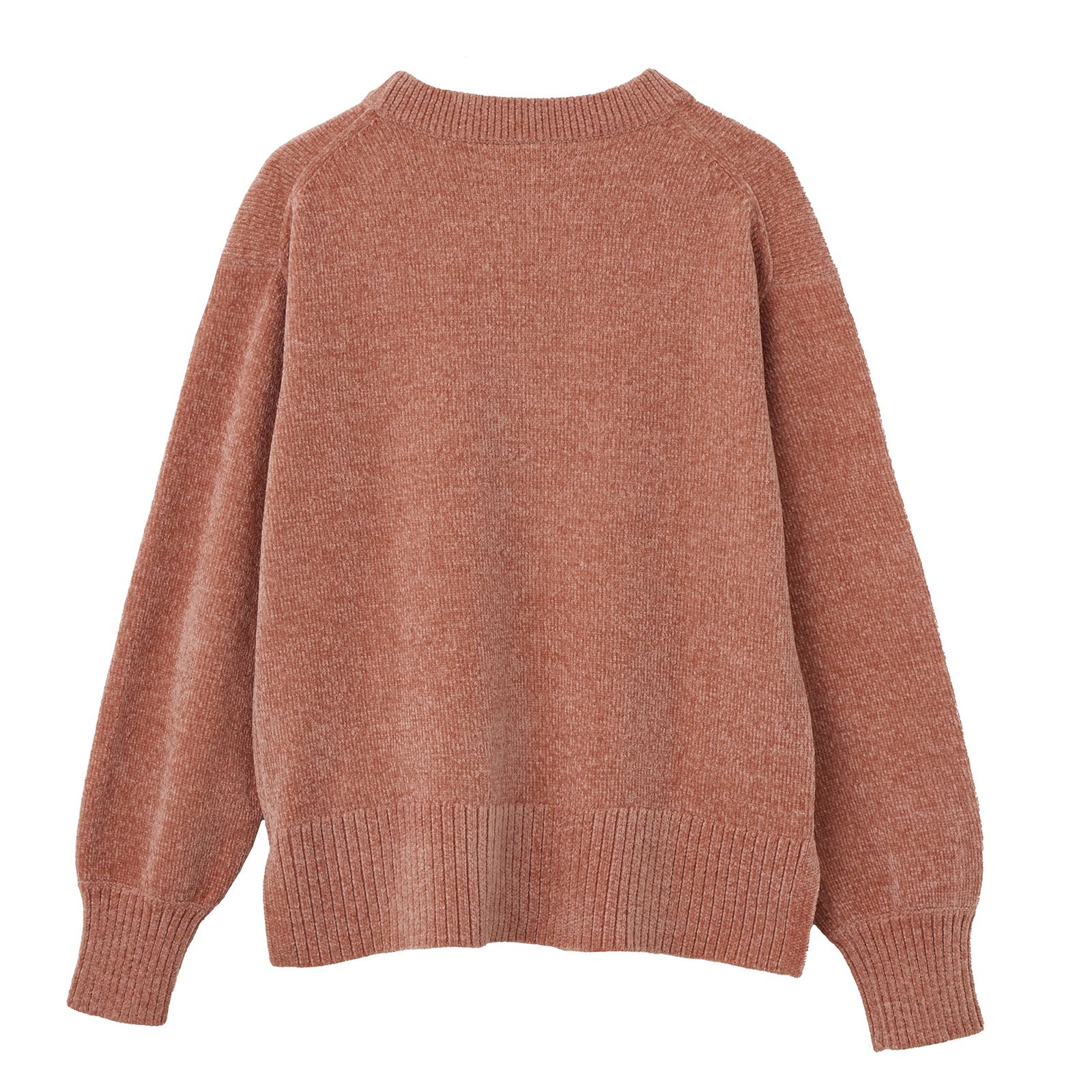 洗える　モールクルーネックプルオーバー