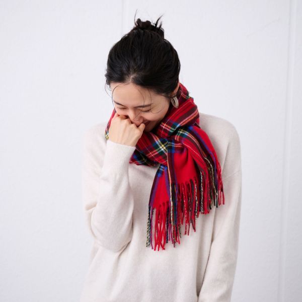 チェックストール