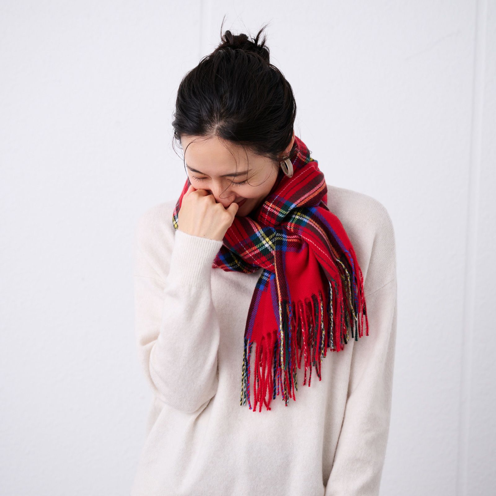 チェックストール