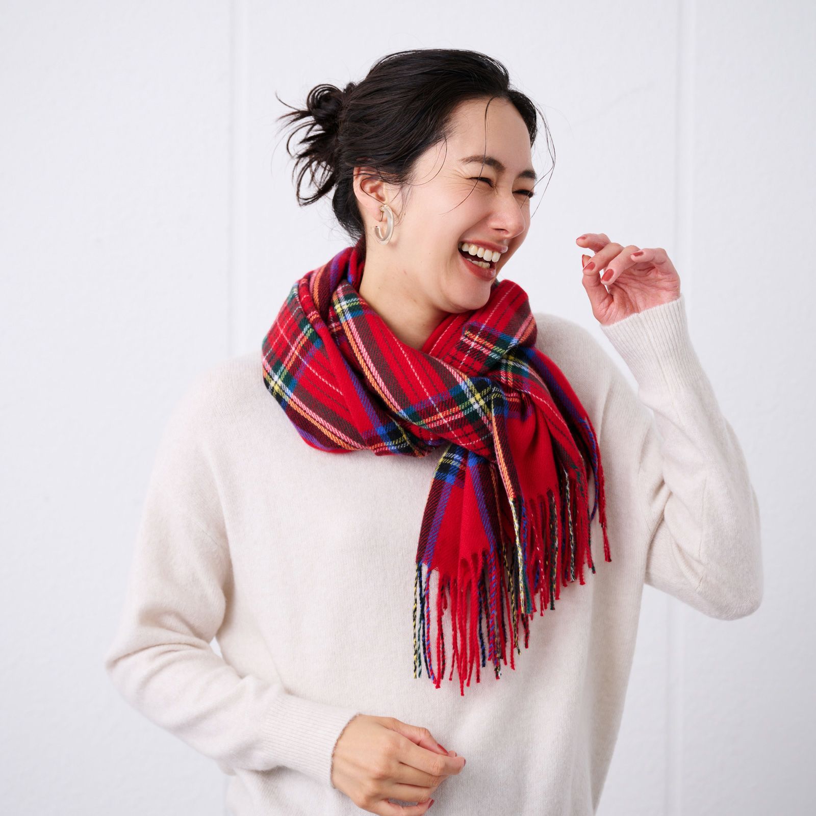 チェックストール