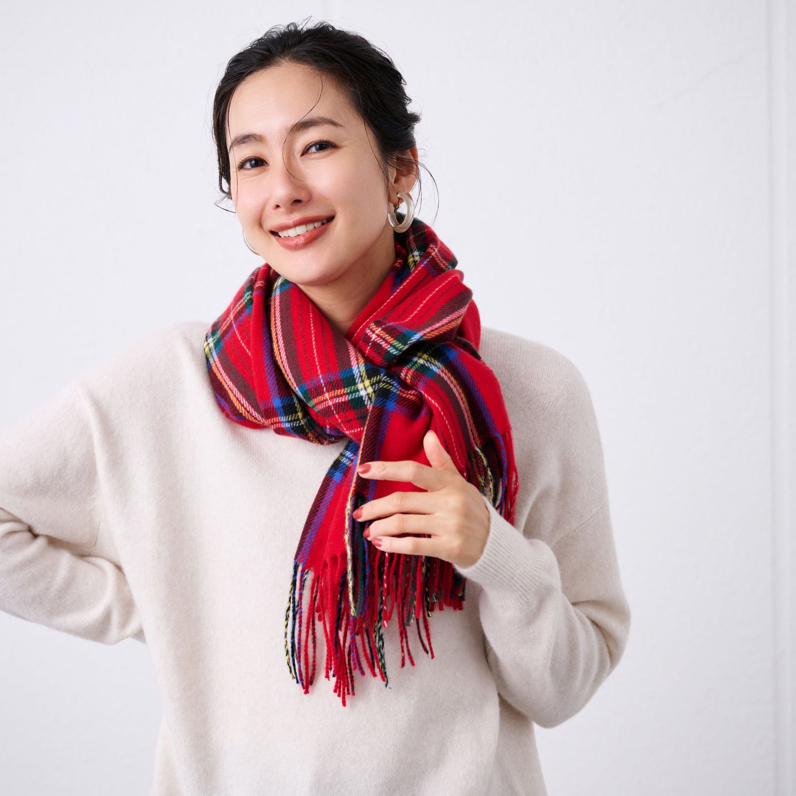 チェックストール