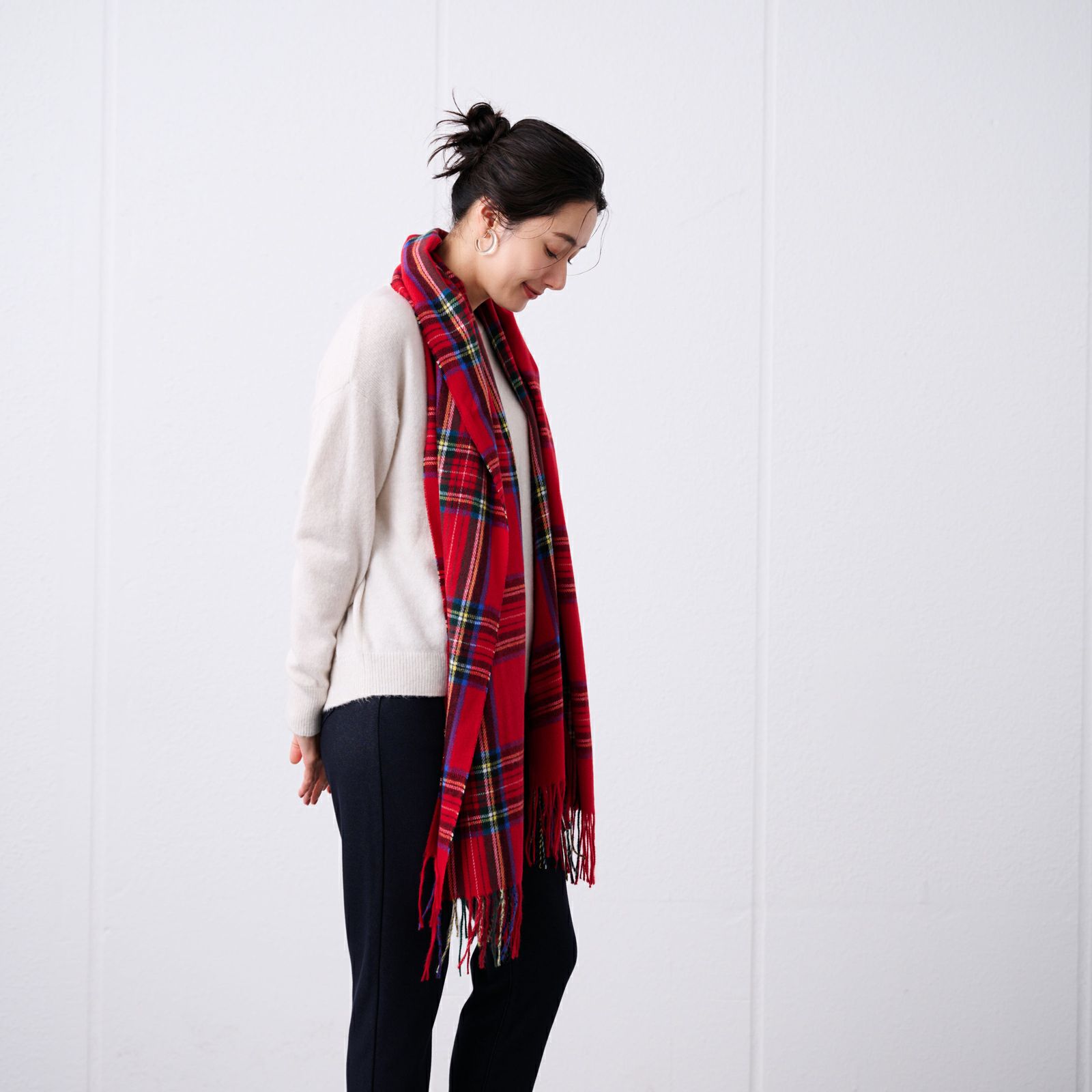 チェックストール