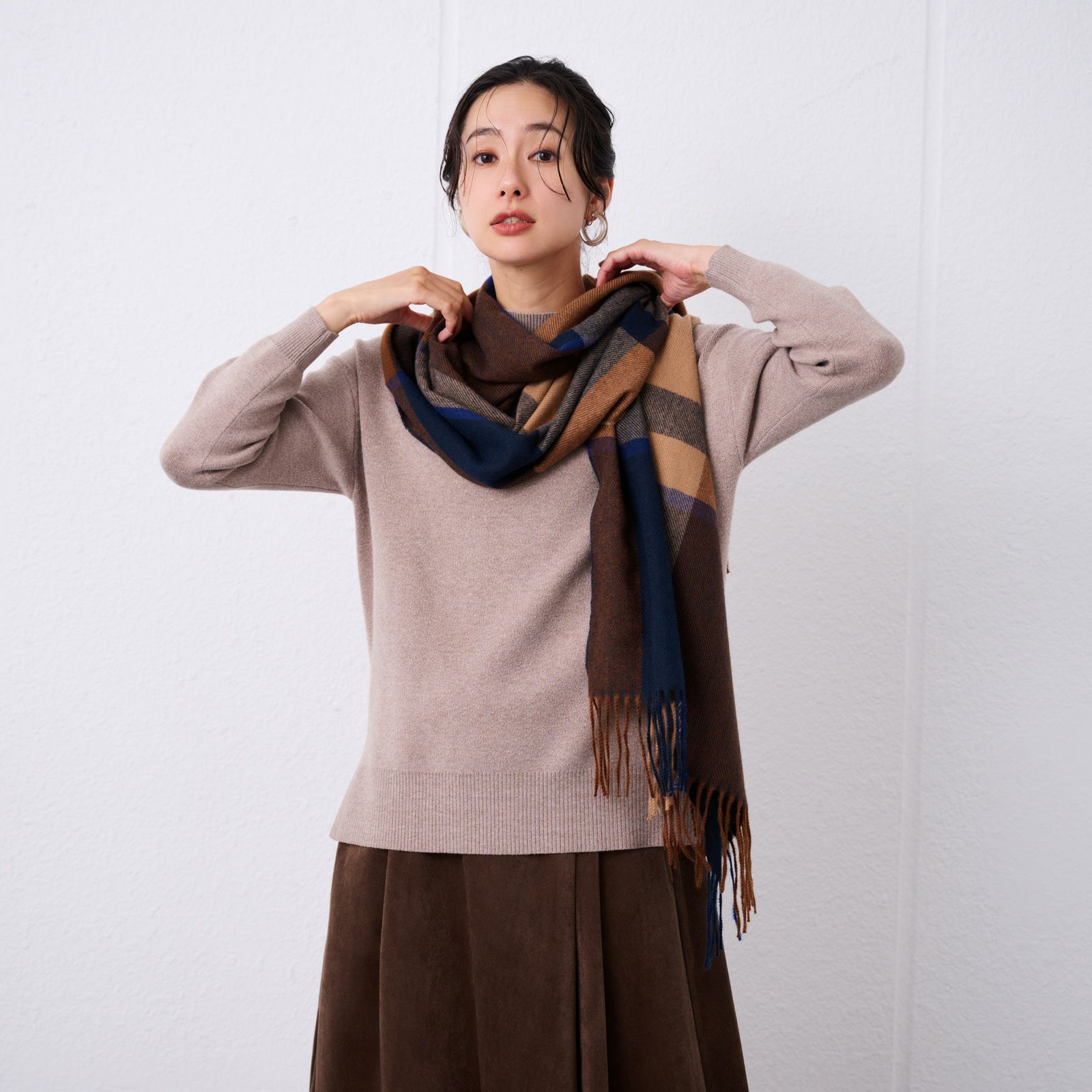 チェックストール