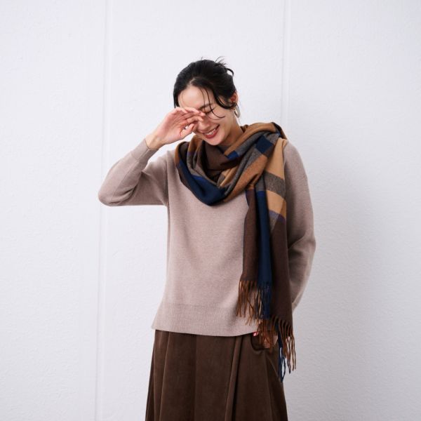 チェックストール