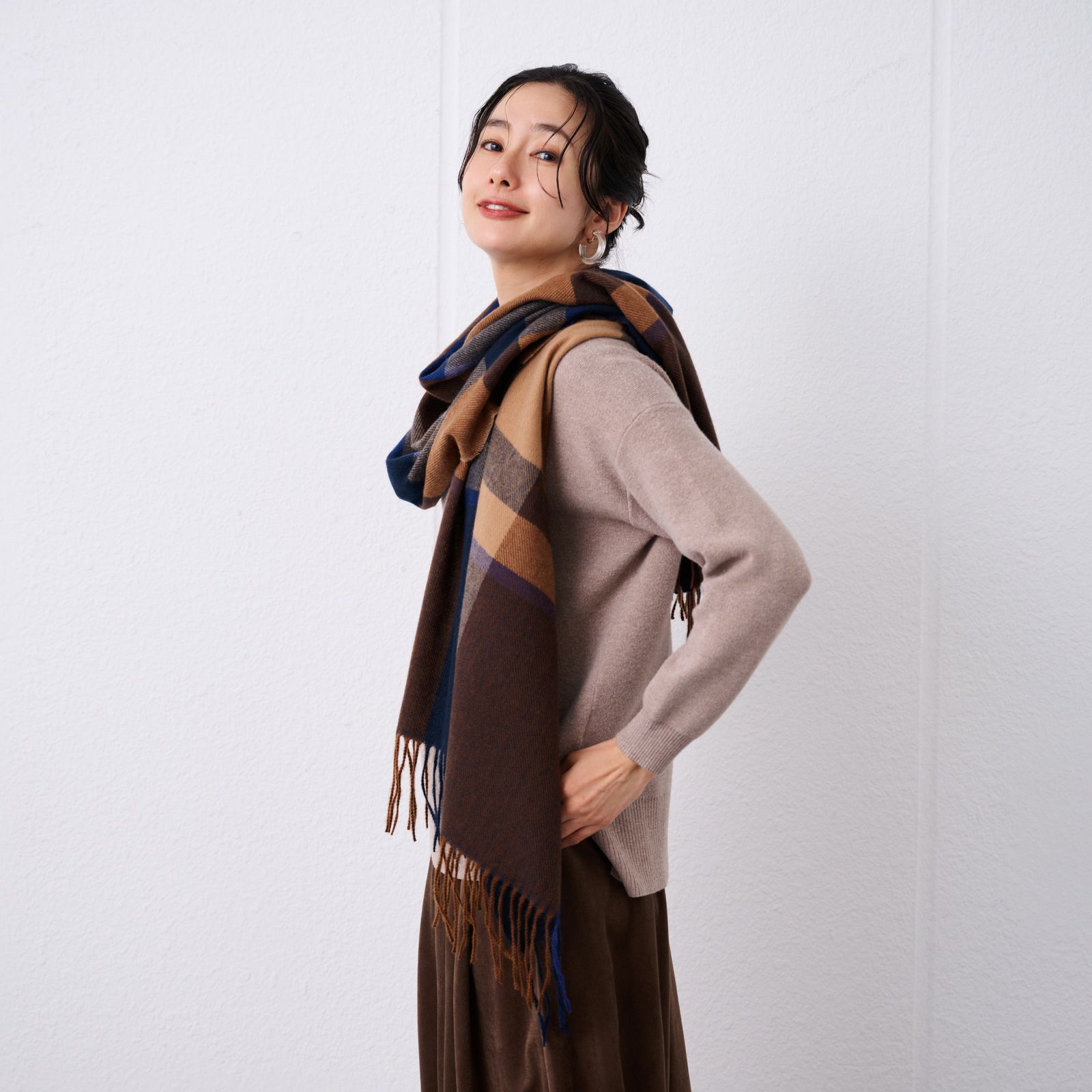 チェックストール