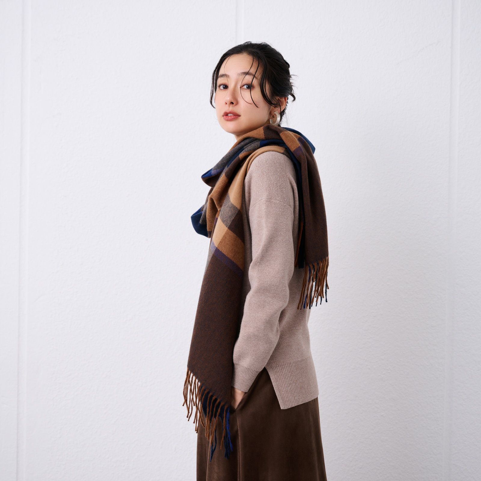 チェックストール