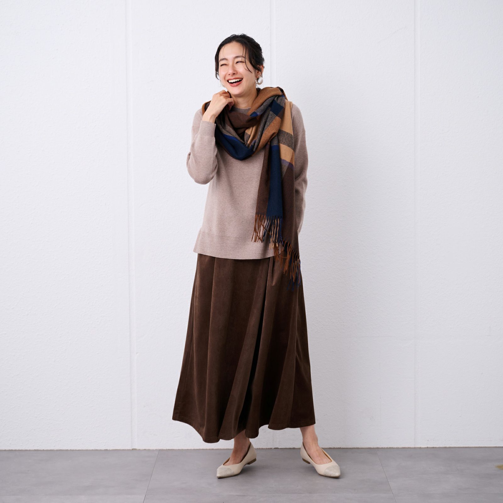 チェックストール