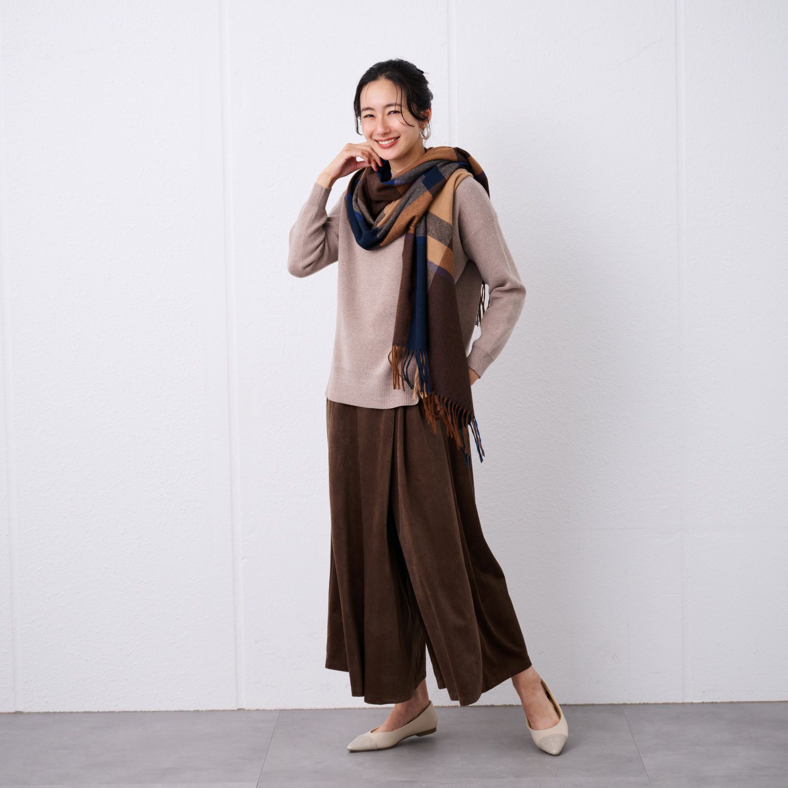 チェックストール