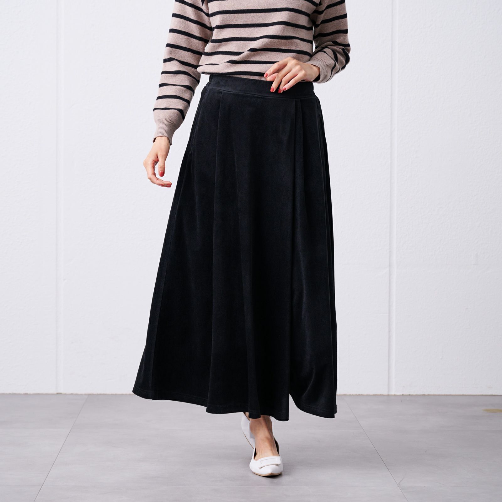 カットソーベロアスカーチョ