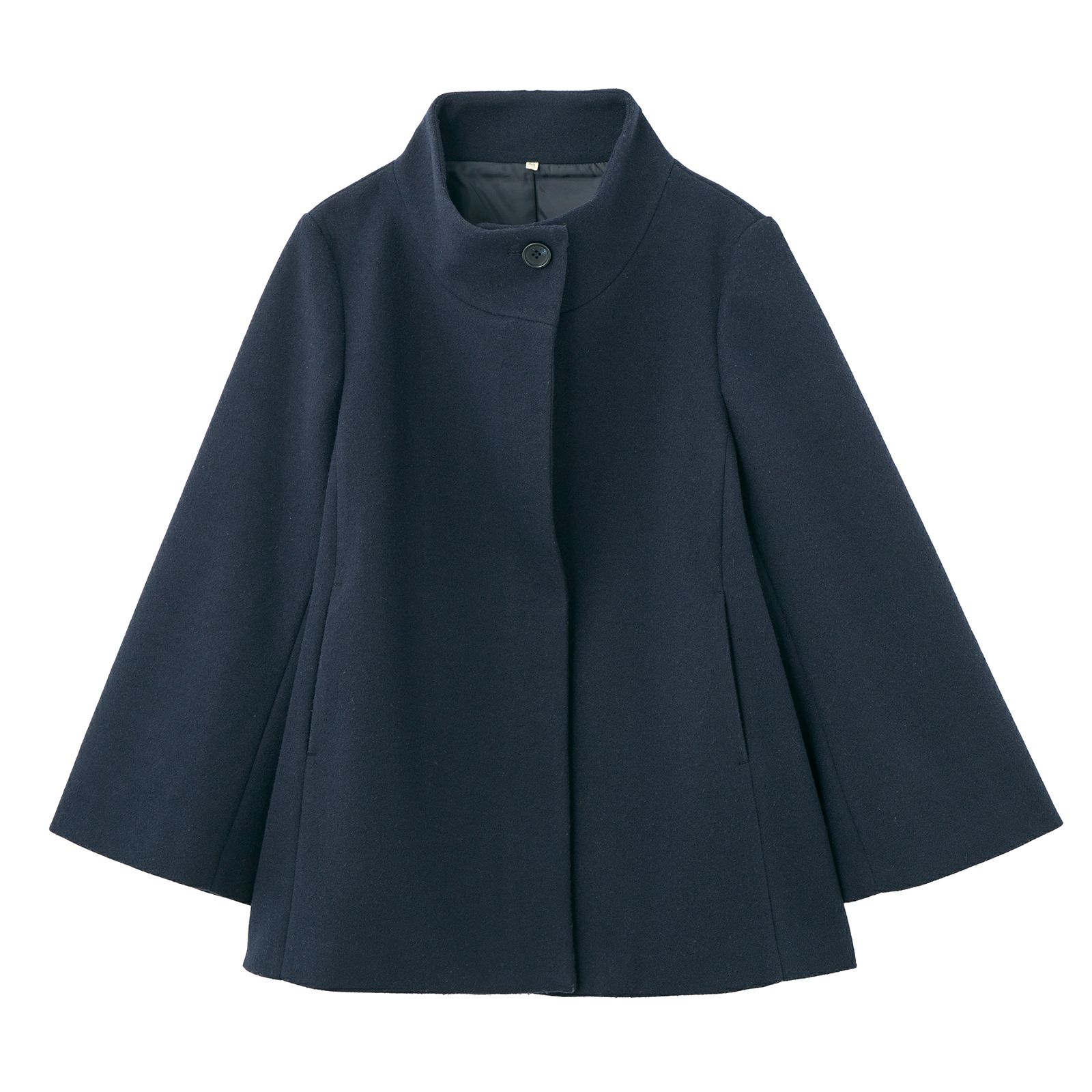 ウールライクミドルスタンドコート