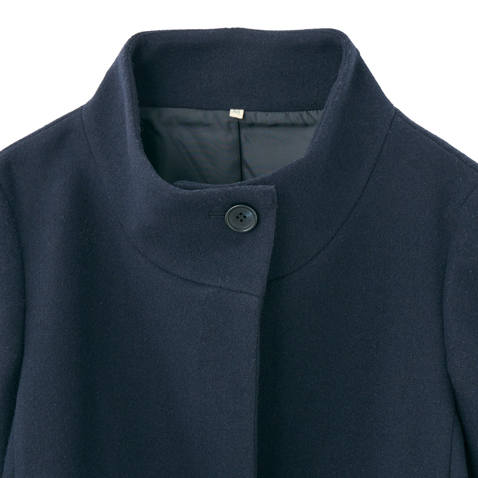 ウールライクミドルスタンドコート