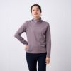 コットン100起毛　タートルネック長袖Tシャツ