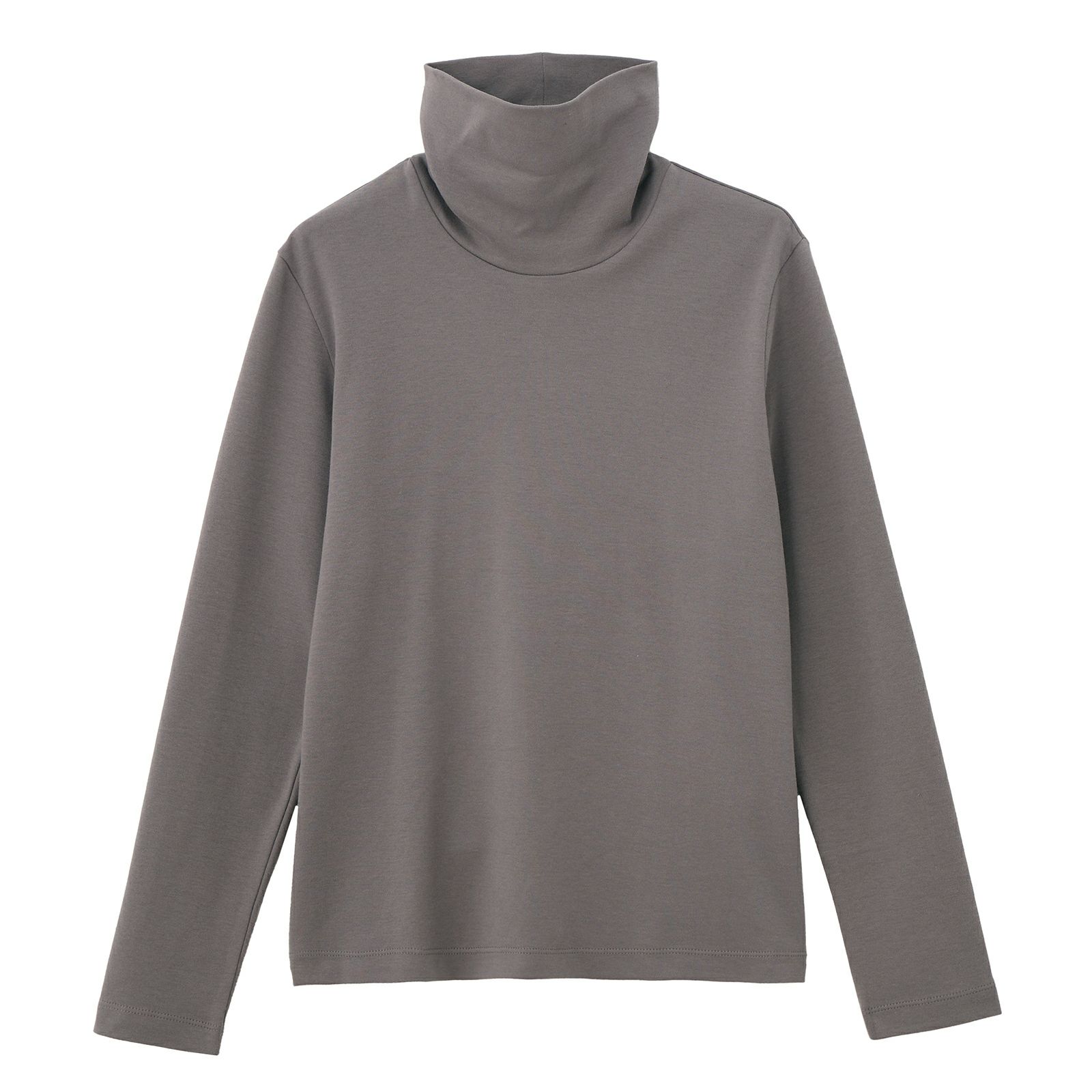 コットン100起毛　タートルネック長袖Tシャツ