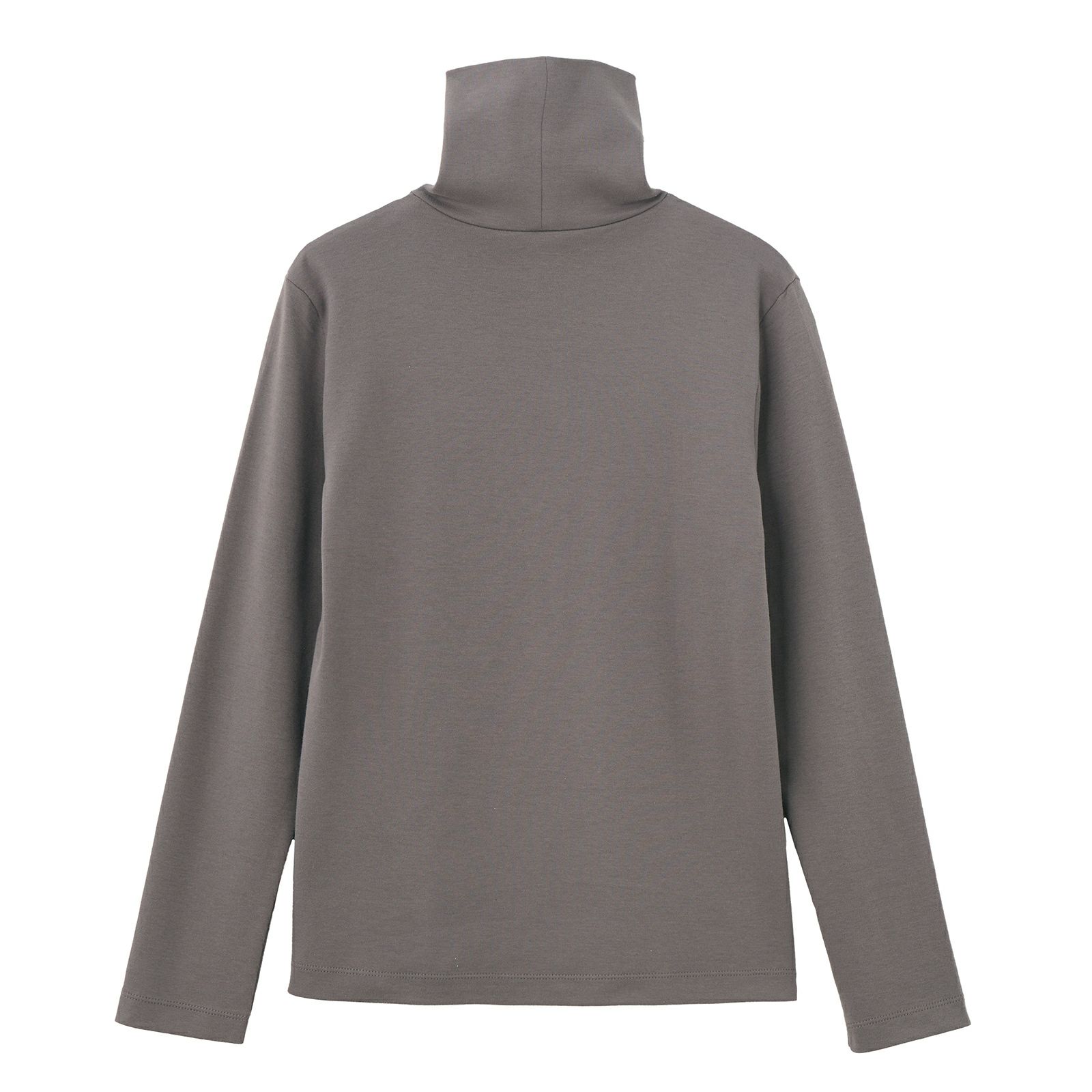 コットン100起毛　タートルネック長袖Tシャツ